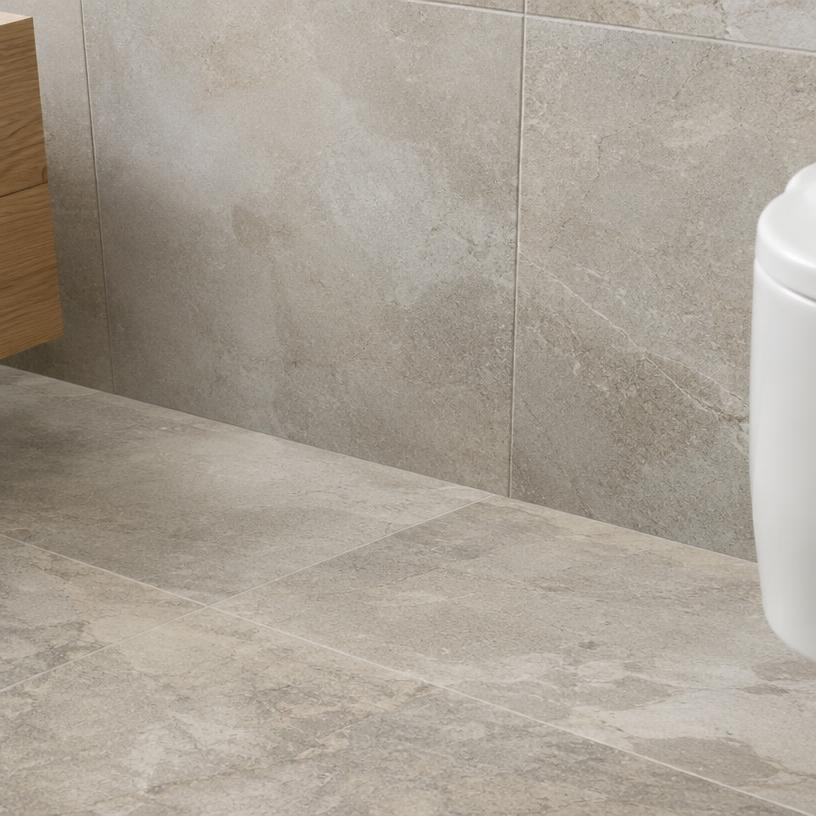Bagno con finitura effetto pietra